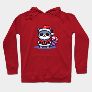 8 Bit Christmas Redcat Hoodie